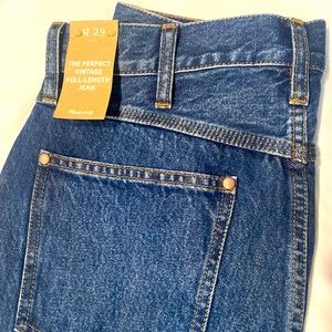 NWT Madewell Perfect Vintage Full-Length Jean